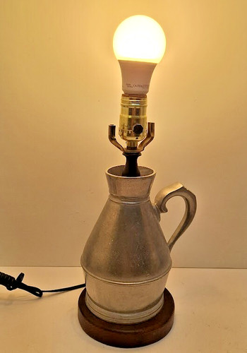 Antique pewter water jug - jug, 7